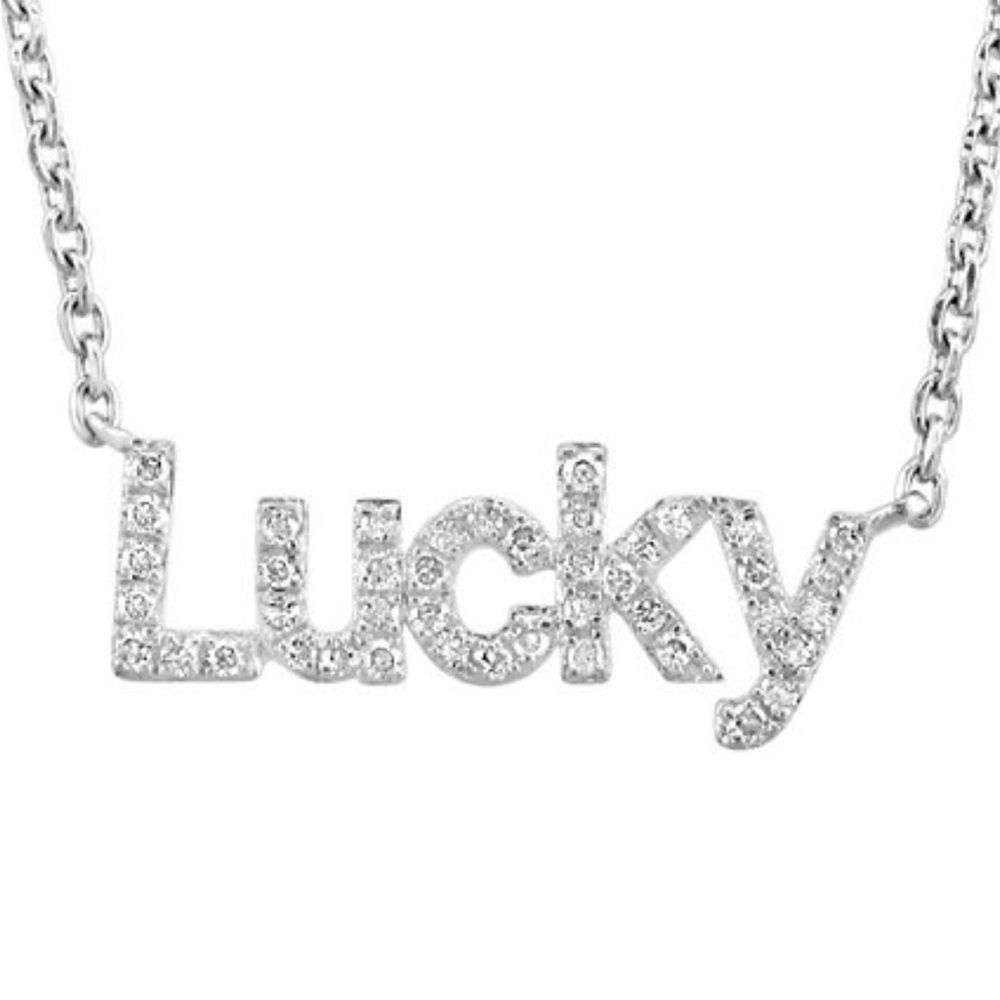 Dillpicky show only- buy Happy get Lucky for FREE!!  EFFY Lucky Diamond Necklace
